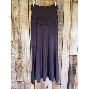 Morgane Le Fay Flared Maxi Skirt Purple Elegant Minimalist Avant Garde Small